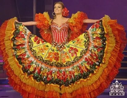 Vestido llanero, traje típico de la llanera venezolana Spani