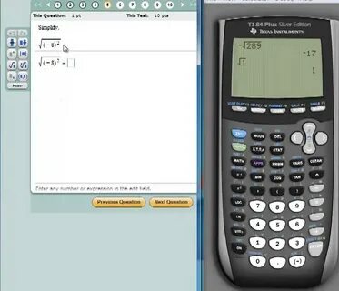 Finding Square Roots with the TI-84 Graphing Calculator - Yo