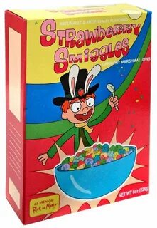 Rick & Morty Strawberry Smiggles Exclusive Breakfast Cereal 