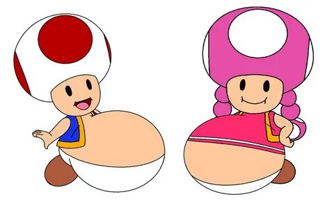 toad and toadette fat - Clip Art Library