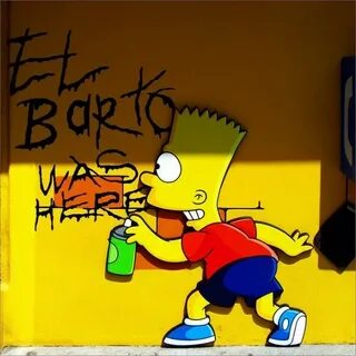 El Barto" Los simpson, Graffiti