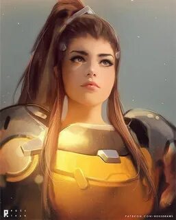 regram @rossdraws Drew a realistic portrait of Brigitte for 