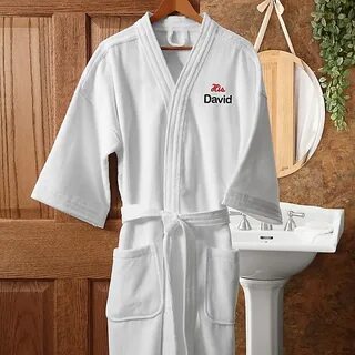 "His" White Spa Robe Bed Bath & Beyond