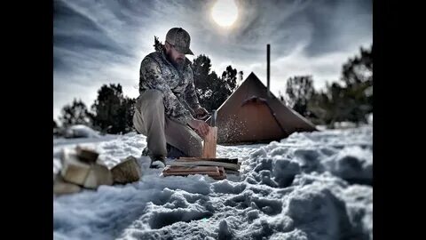 HOT TENTING- BACKCOUNTRY HUNTING AND FISHING SETUP - YouTube