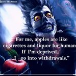 Ryuk 😍 😍 😍 opinion's about his favourite human world apples 
