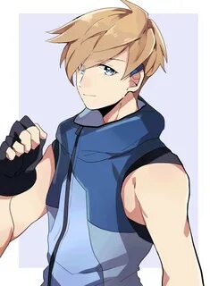 Safebooru - 1boy ace trainer (pokemon) black gloves blonde h
