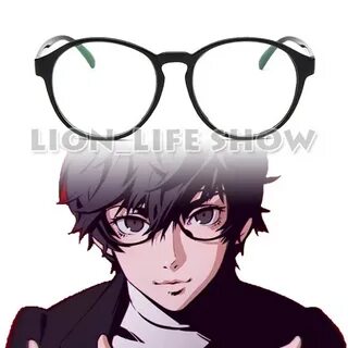 Очки черные круглые для косплея Persona 5 Joker Kurusu Akats