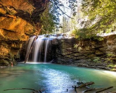 Honey Creek Falls Kentucky travel, Hiking trip, National par