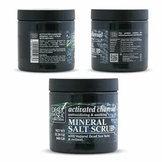 Activated Charcoal & Retinol Salt Scrub - Dead Sea Collectio