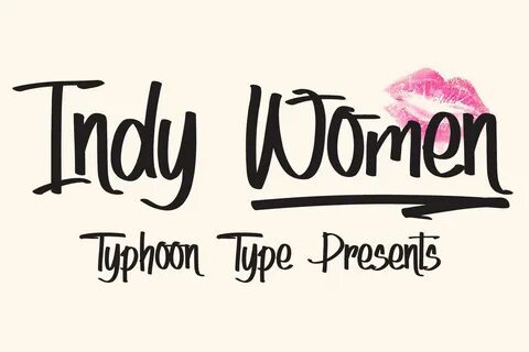 Indy Women (Font) by Typhoon Type - Suthi Srisopha - Creativ