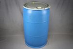 55 Gallon Open Top Blue Poly HDPE Drum - Reconditioned - B. 