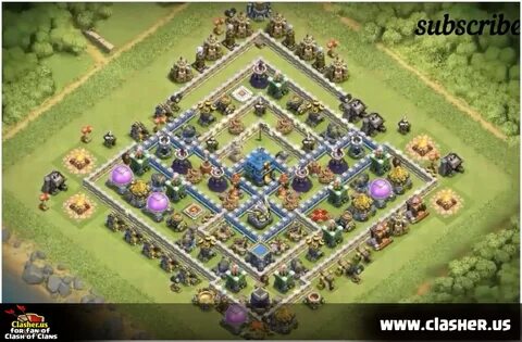 Town Hall 12 - TROPHY Base Map #3 - Clash of Clans Clasher.u