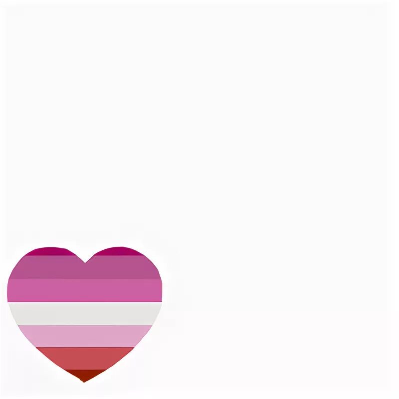 Lesbian Pride Heart - Support Campaign Twibbon