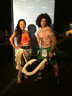 Moana and Maui running costumes Moana costume, Family hallow