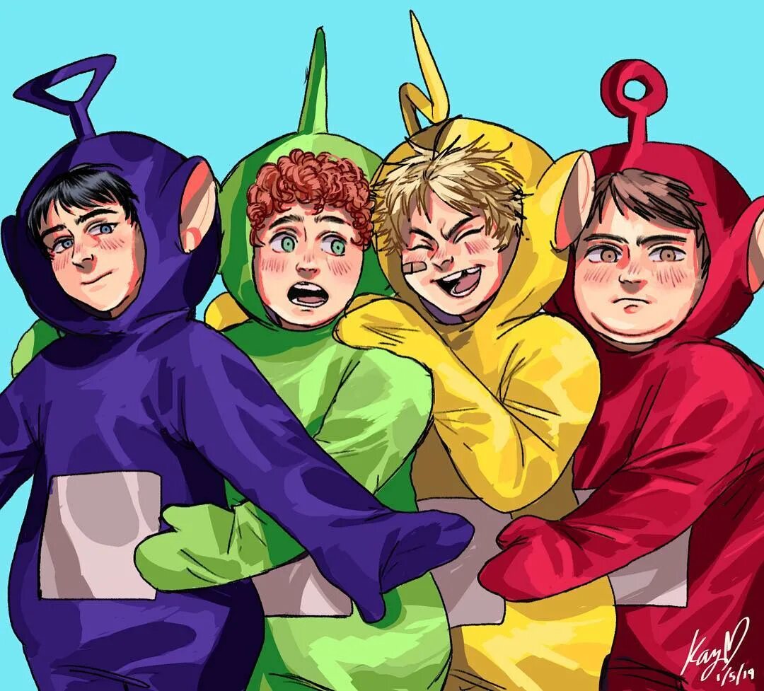 Кαуℓα ☠ в Instagram: "South park as the Teletubbies uwu butters is the...