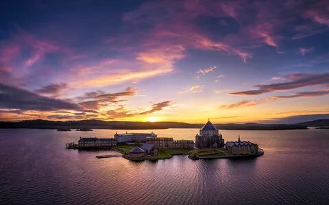 Картинки Церковь Ирландия Donegal, Lough Derg, St 3840x2400