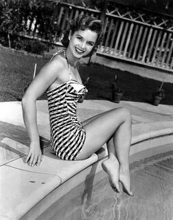 Debbie Reynolds Poolside, 1954 Photograph by Everett Fine Ar