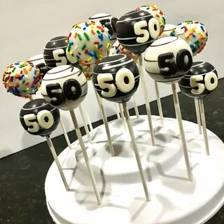 PRECUT Sparkle 50th Birthday Edible Toppers Mini Standard Cu