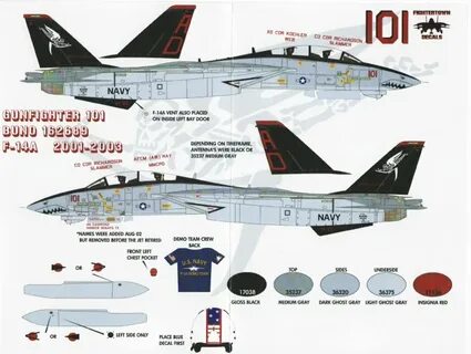 Fightertown Decals FTD32005: F-14A/B/D VF-101 Grim Reapers L