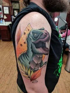 Another amazing dinosaur tattoo done by Emi Lee Hollinger! #