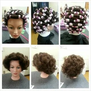 Bricklay perm wrap and comb out Permed hairstyles, Perm, Diy