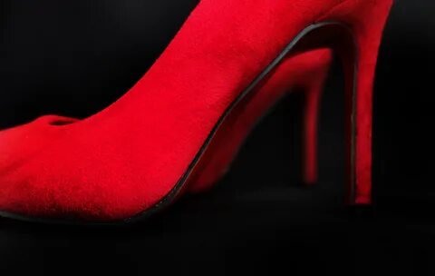 Free Images : paragraph, red boots, women's shoes, high heel