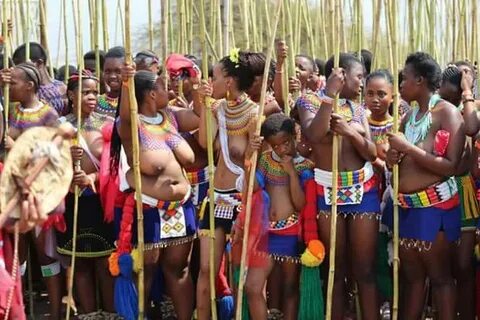 Photos of scantily-clad Zulu virgins at the ongoing annual R