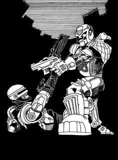 Fernando Chapado - Robocop vs Judge Dredd