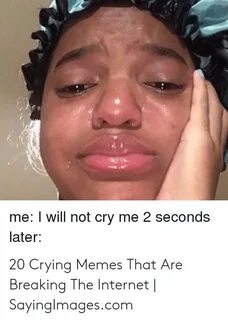 Me I Will Not Cry Me 2 Seconds Later 20 Crying Memes That Ar