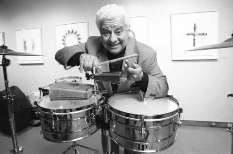 Download Tito Puente Greyscale Photo Wallpaper Wallpapers.com