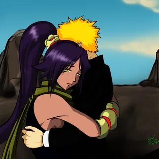 Ichigo hugs yoruichi by the-speed-demon on DeviantArt