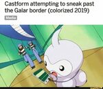 Castform attempting to sneak past the Galar border (colorize
