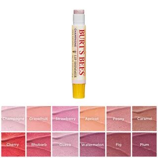 Gallery of burts bees lip shimmer swatches on lips 6 colors 