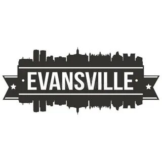 Evansville Silhouette Design City Vector Art Stock Vector - 