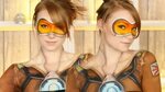 Overwatch: Tracer Makeup Tutorial (Clothes Painted on!) - Yo