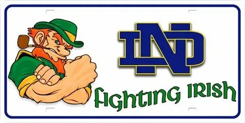 Free download Notre Dame Fighting Irish License Plate Notre 