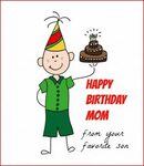 Birthday Card Mother To Son - Birthday Gifts