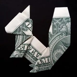 /money+origami+squirrel