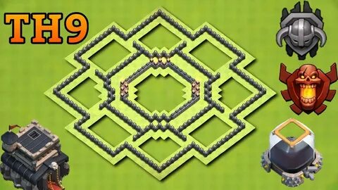 New Town Hall 9 Defense Layout (Th9) Trophy Base 2017 Dark E