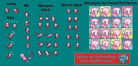 Mew Sprite Sheet Related Keywords & Suggestions - Mew Sprite