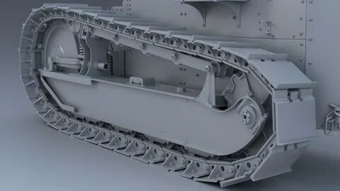 ArtStation - WW1 FT-17 Tank