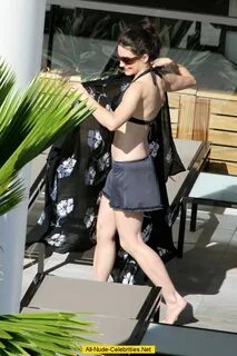Kristin Davis poolside in black bikini paparazzi shots in Ha