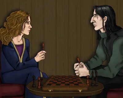 The Chess Game. Severus snape, Harry potter fan art, Snape a