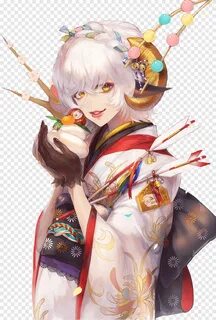 Nasib / menginap Pixiv Anime Kimono, kimono, manga, Tahun baru png.