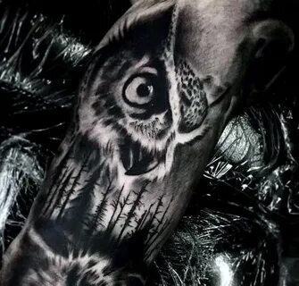 40 Owl Forearm Tattoo Designs For Men - Feathered Ink Ideas