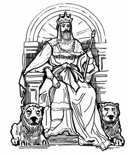 king on throne drawing - Google Search King coloring book, C