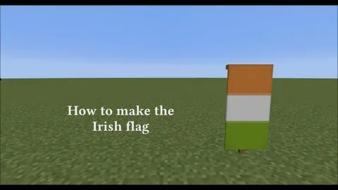 Minecraft Tutorial / How to make the Irish flag - YouTube