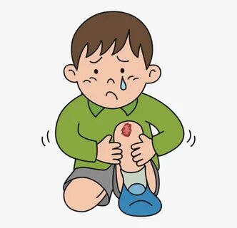 Transparent Kid Crying Png - Scraped Knee Clipart, Png Downl