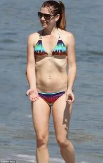 Alyson Hannigan wearing a Vitamin A bikini Bikinis, Swimwear
