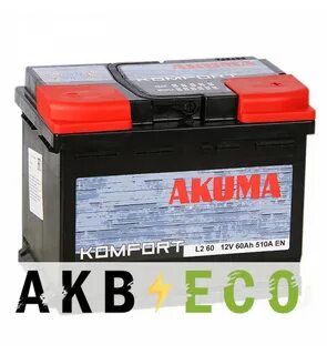 Автомобильный аккумулятор Akuma Komfort 60R 510A (242x175x19